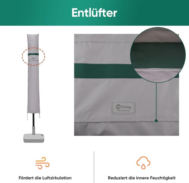 Thumbnail 4 de Sekey Funda para Sombrilla Ø300 cm ☔️ Impermeable y Resistente