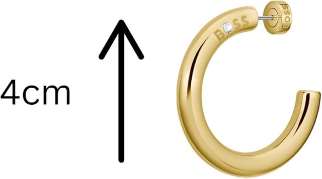 Imagen de BOSS 1580738 Pendientes de aro oro amarillo 💍 en OfertitasTOP