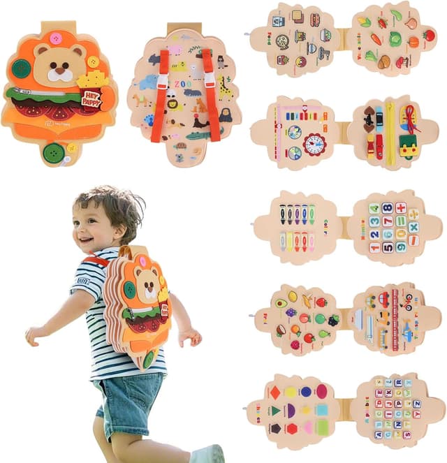 Imagen de Heypappy Busy Board 12 in 1 Montessori en OfertitasTOP