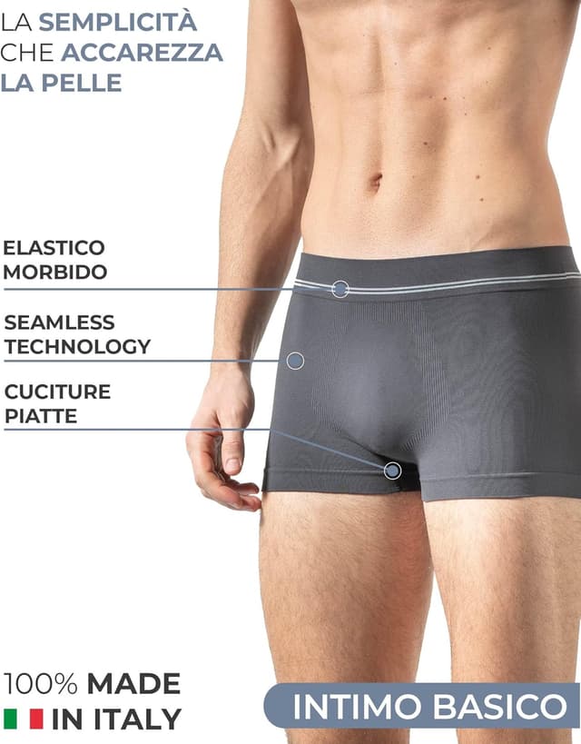 Thumbnail 1 de Risalti Boxer Uomo Elasticizzati Microfibra 3 pz