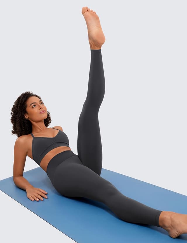 Detalle de CRZ YOGA Butterluxe Damen Sportleggings mit 71 cm Schrittlänge – High Waist blickdicht für Yoga & Workout