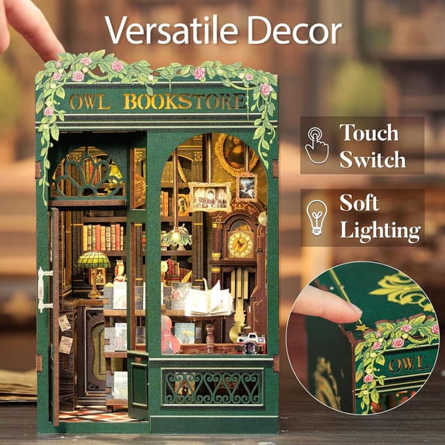 Detalle 2 de Cutefun Book Nook Kit 139 parts 🏠