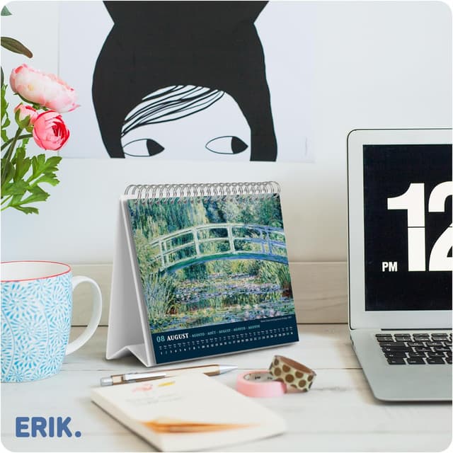 Thumbnail 3 de Grupo Erik Calendario sobremesa Monet 2026 — 19,5x16,5 cm 📚
