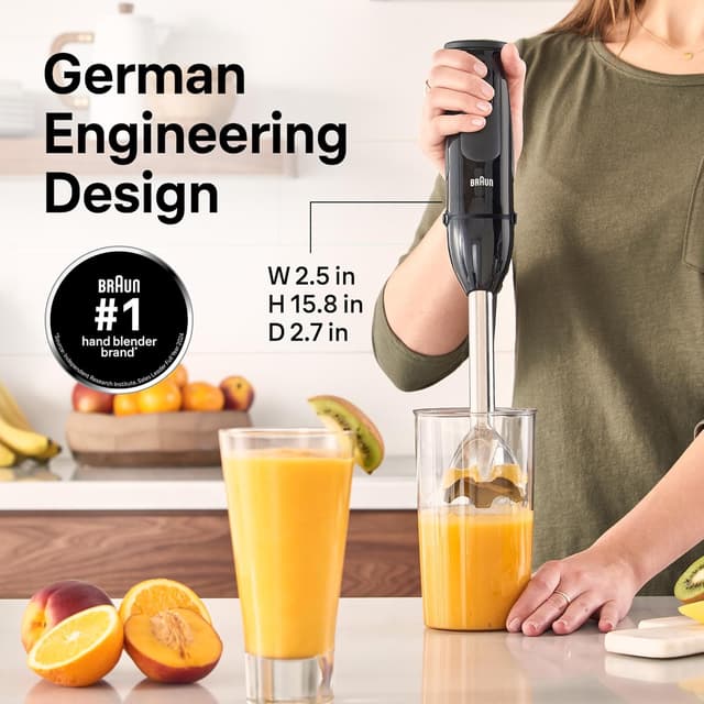 Detalle 2 de Braun MQ50001M Vario Hand Blender (21-Speed) with PowerBell VPlus, TurboBoost & EasyClick System