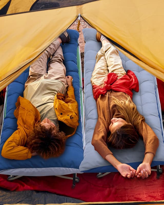 Thumbnail 6 de Sportneer Camp Beds for Adults with 1.5" Thick Mattress – Extra Wide Camping Bed (450lbs capacity)