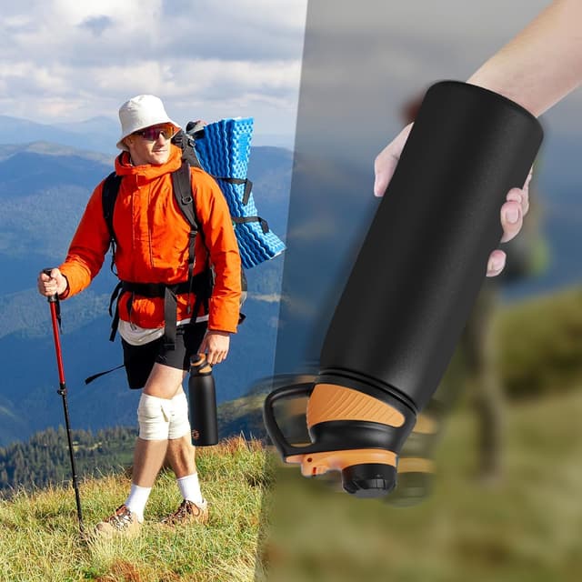 Thumbnail 6 de Edelstahl Trinkflasche mit Magnetdeckel 1 L