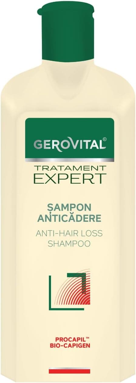 Detalle de Gerovital Tratament Expert Anti-Hair Loss Shampoo (400 ml) – reduces hair loss and supports growth