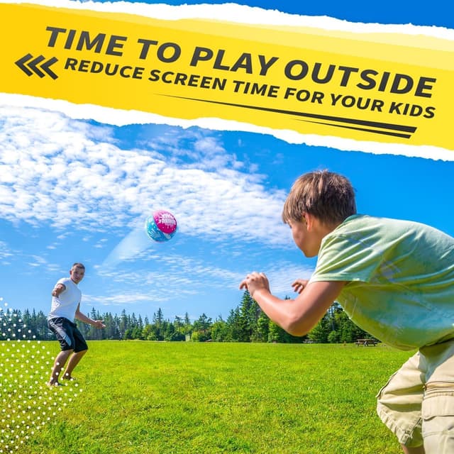 Detalle 2 de KmmiFF Wasser Sprungball im 2er-Set – Bounce Balls für Strand, See und Pool (Kinder 5–12 Jahre)