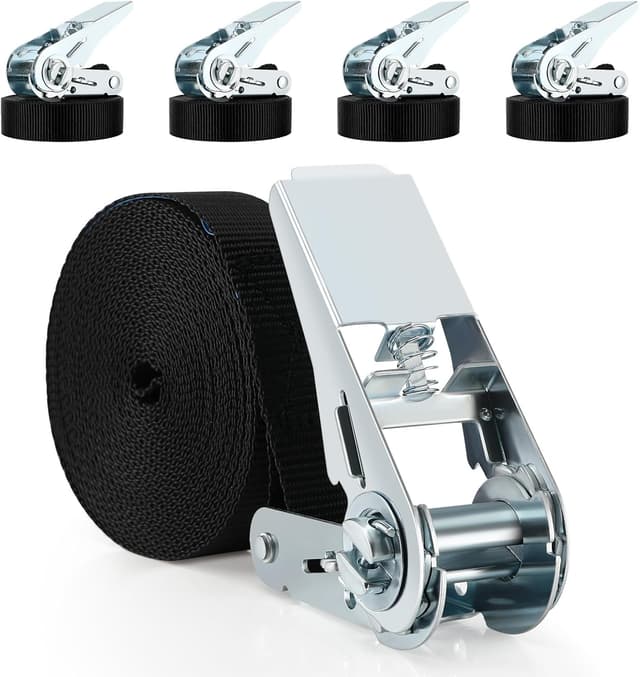 Detalle de Tapvai 5 correas tensoras 2,5 cm x 4 m 1000 kg