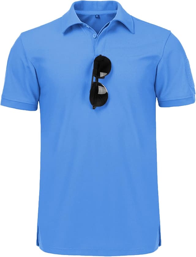 Detalle 2 de JACKETOWN Herren Poloshirt Kurzarm – atmungsaktiv, schnelltrocknend, mit Knopfleiste (Regular Fit)