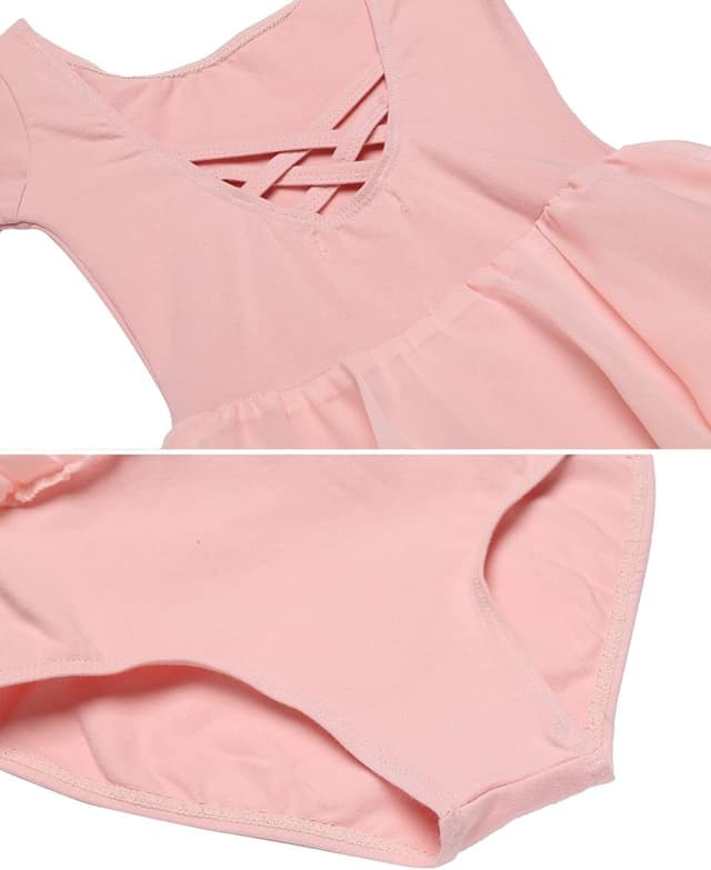 Thumbnail 6 de Beyove Kids Girls Classic Long Sleeve Leotard with Chiffon Skirt (2–10 Years)