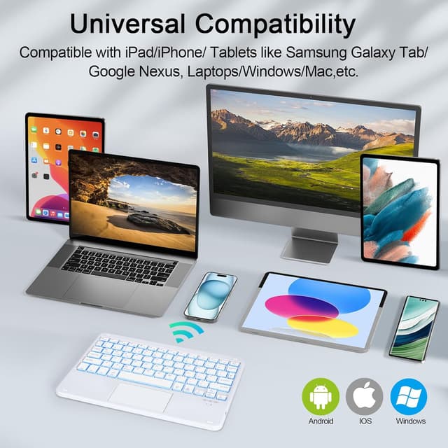 Thumbnail 1 de SOPPY Portable Bluetooth Keyboard UK Layout