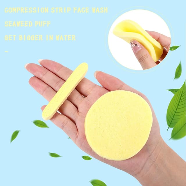 Detalle 2 de 48 Pcs Compressed Facial Sponges 8.4cm