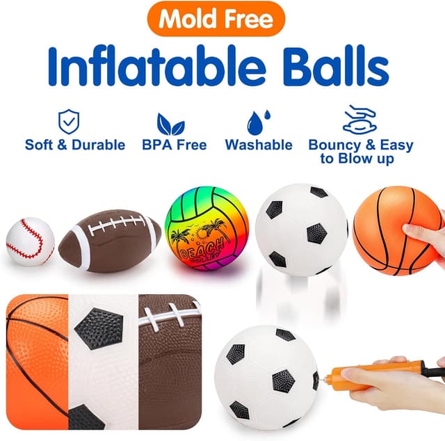 Thumbnail 1 de 5 Pack Sports Balls Set for Kids