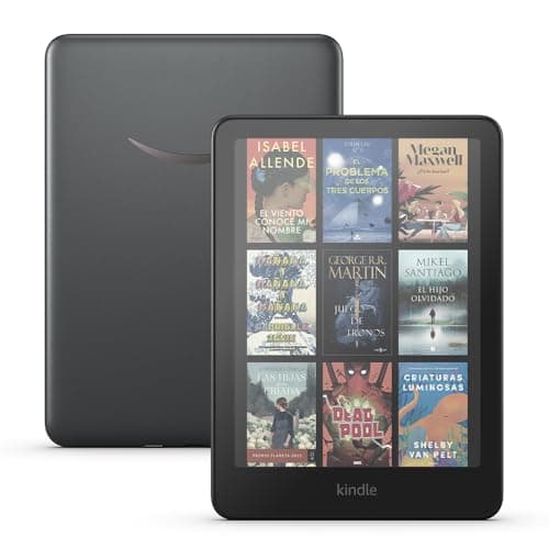 Detalle de Amazon Kindle Colorsoft Signature Edition lectura en color