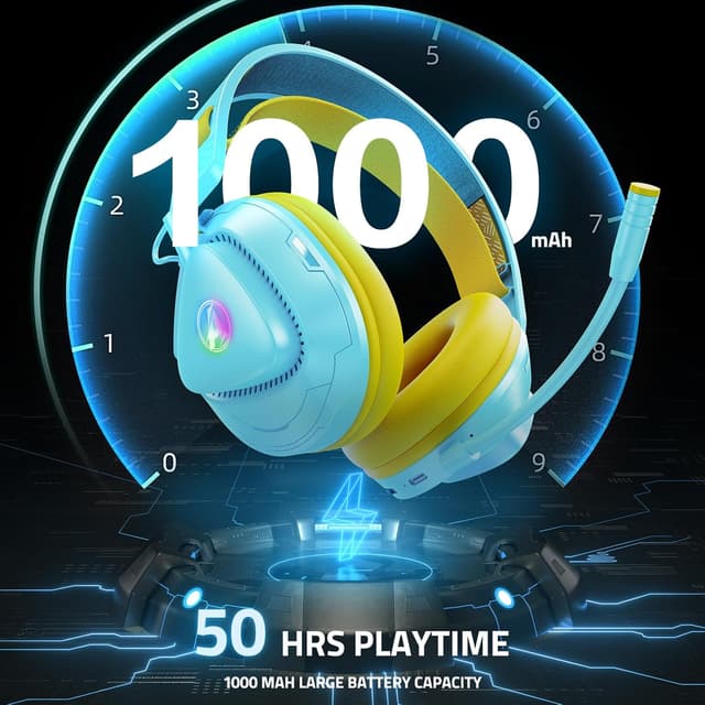 Detalle 1 de Awinnasey PH3 Gaming Headset mit 50 Stunden