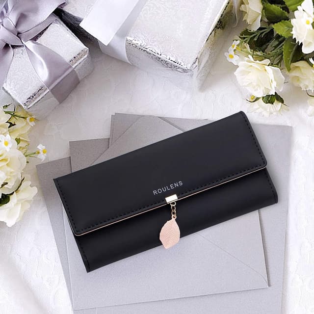 Thumbnail 6 de Roulens Ladies Purse RFID Blocking PU Leather Wallet with Zip Coin Purse & Card Slots