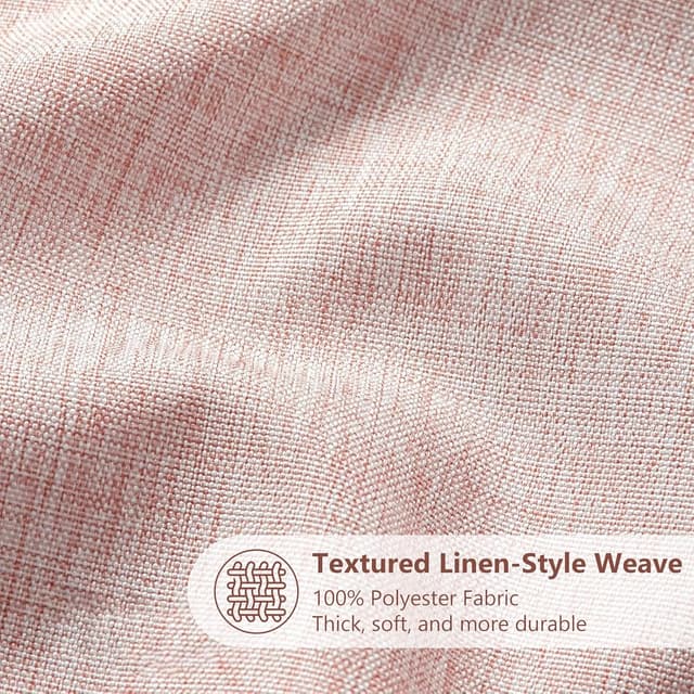 Thumbnail 1 de Duschvorhang Leinen 182 x 182 cm rosa