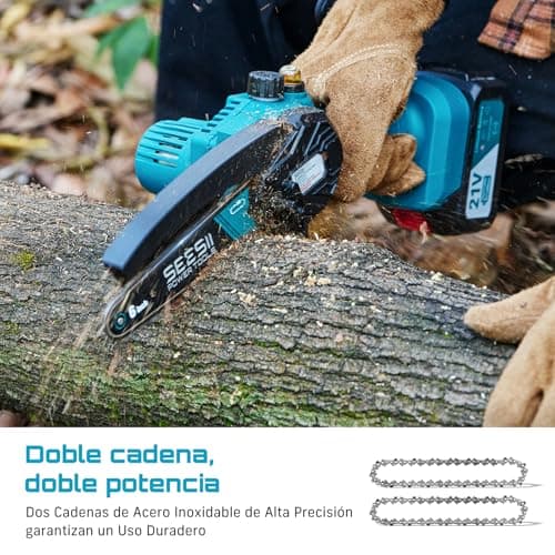 Thumbnail 7 de SEESII 6'' Mini Motosierra a Batería de 900W con 2x4000 mAh