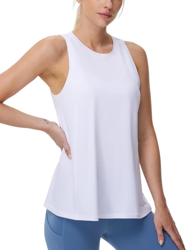 Detalle de THE GYM PEOPLE Débardeur de course à pied sans manches pour femme