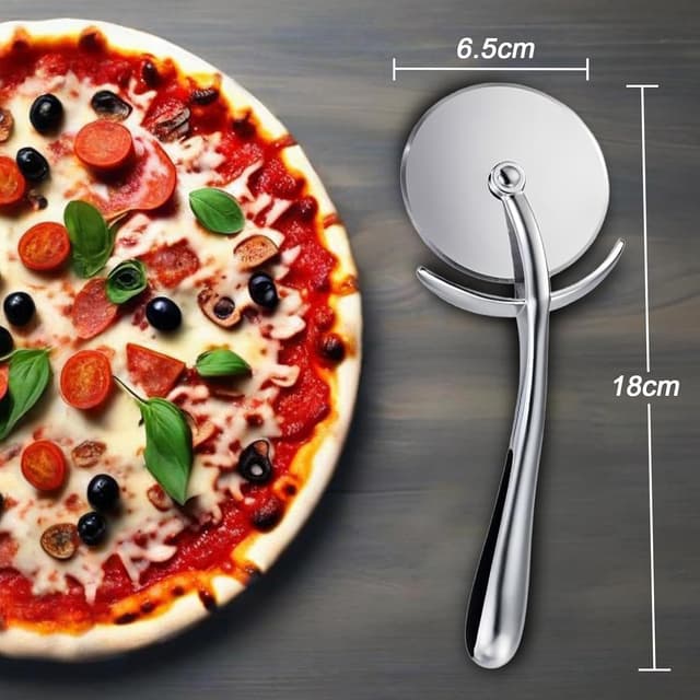 Thumbnail 1 de SURFOU Cortador de Pizza🪓, 6,5 cm, Acero Inoxidable, Lavavajillas