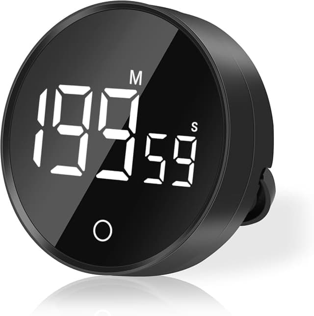 Detalle de GlasFlength Temporizador Digital de Cocina con Pantalla LED⏲