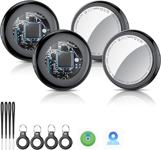 Detalle de Air Tags 4 Pack Noir, trackers AirTag