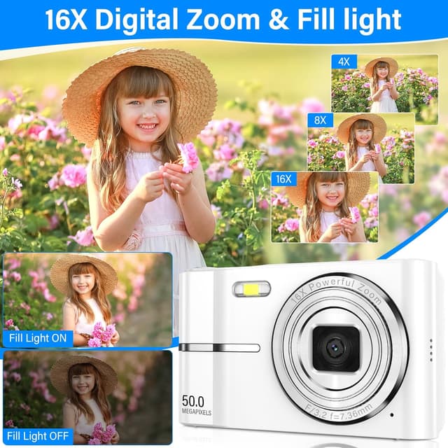 Thumbnail 2 de FAYIBUY Cámara Digital 50MP Blanco