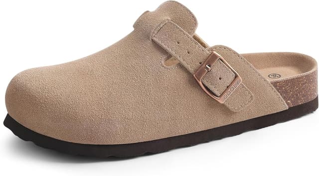 Thumbnail 5 de ODOLY Genuine Suede Clogs with Cork Footbed