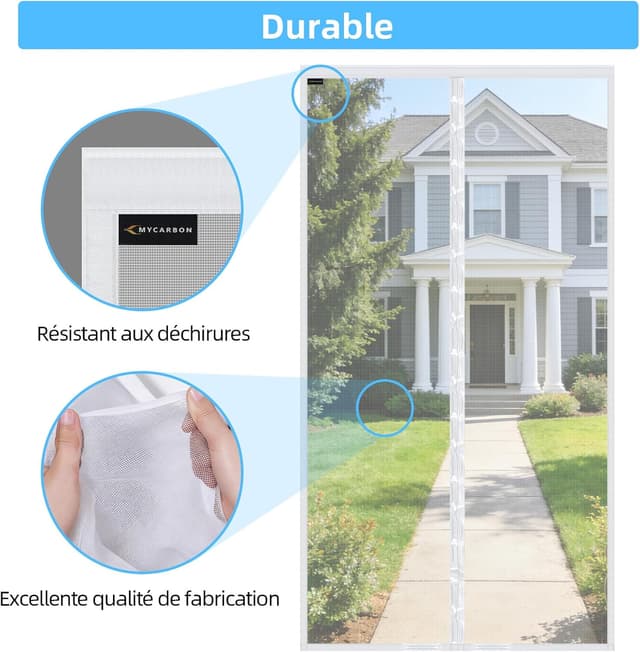 Detalle 2 de MYCARBON Rideau anti-mouches 120x220