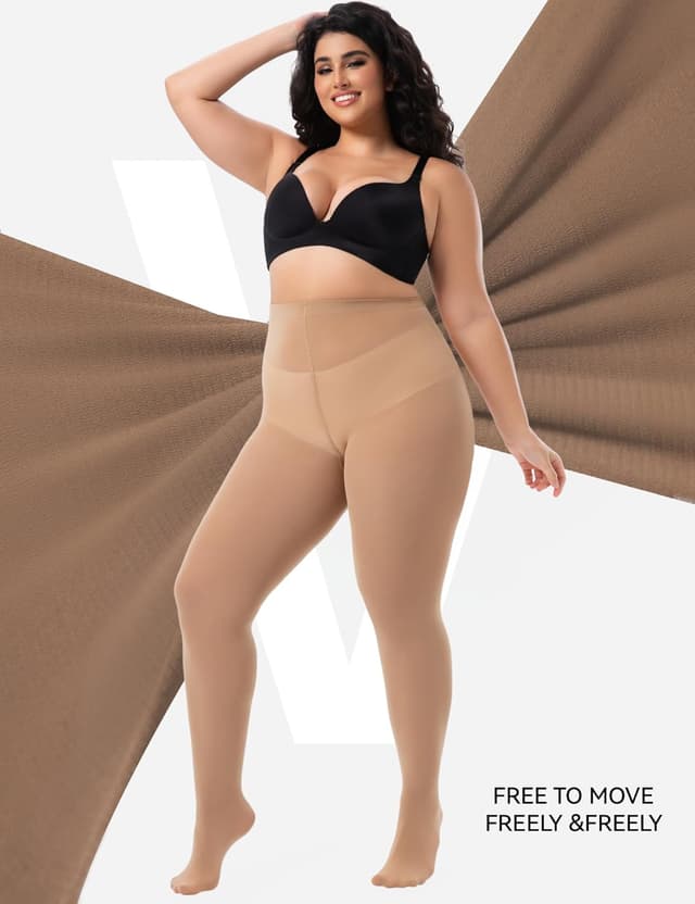 Thumbnail 5 de Viozocy Collant Donna Taglie Forti Vita Alta XL‑4XL