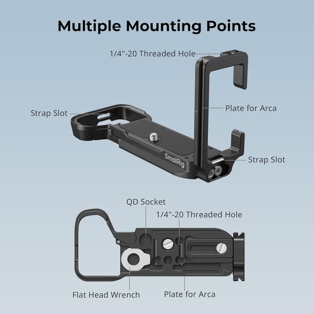 Detalle 2 de SMALLRIG A7C II L-Bracket für Arca