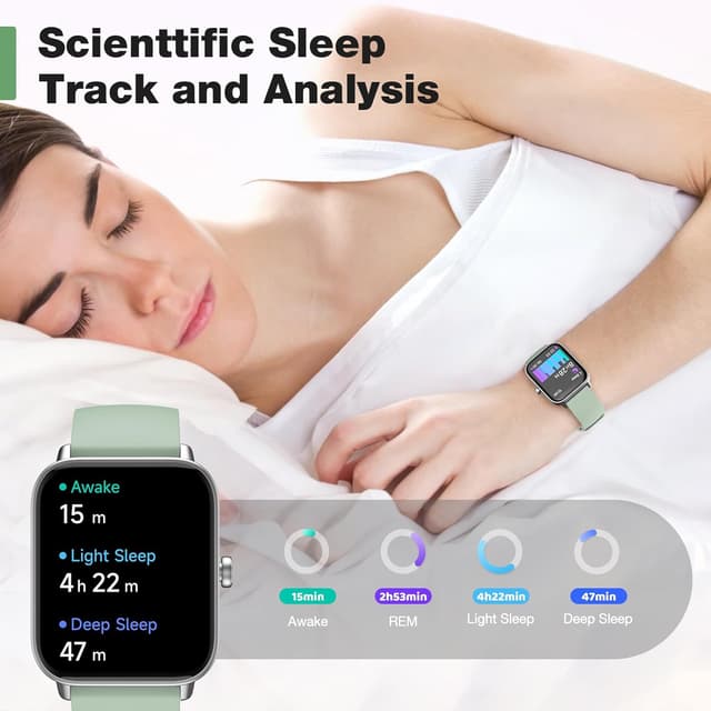 Detalle 2 de Smart Watch for Men & Women Fitness Tracker with Bluetooth Call & Alexa Built-in (Green)