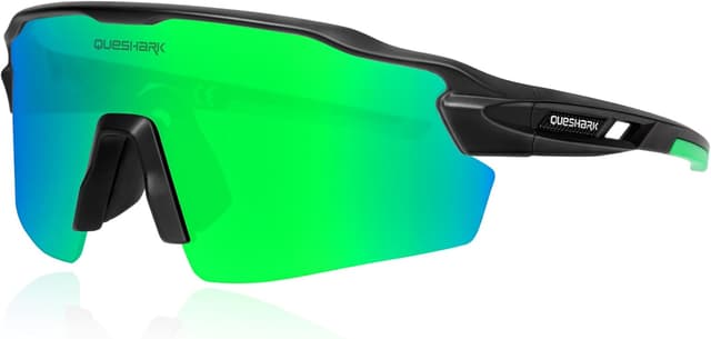 Detalle de Queshark occhiali ciclismo uomo e donna con lenti intercambiabili TR90 e UV400
