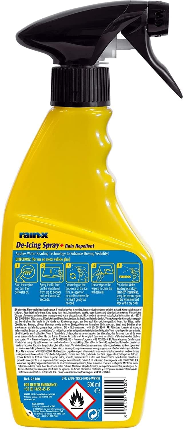 Detalle de Rain-X 2-in-1 De-Icer & Repellent 500ml