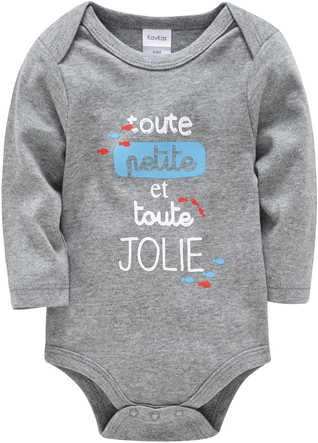 Detalle 2 de wocharm Long Sleeve Baby Bodysuit 3-pack 👶