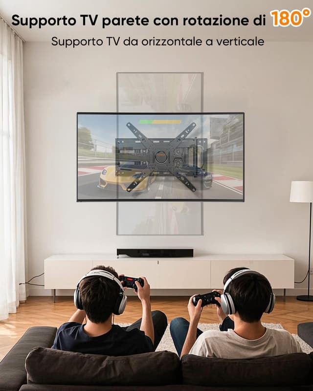 Detalle de WHYFONE Supporto TV parete girevole 655 mm