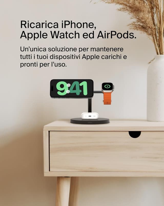 Thumbnail 1 de Belkin BoostCharge 3 in 1 Qi2 Caricatore