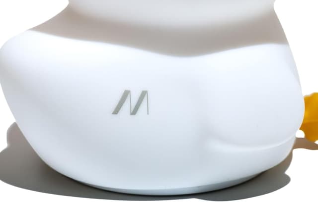 Detalle 2 de Muitomas lampada in silicone a forma di anatra per bambini, luce touch morbida per cameretta (bianca)