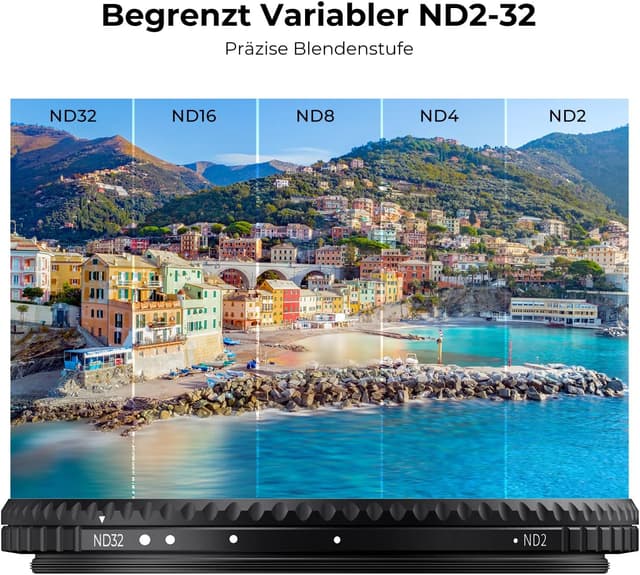 Detalle 1 de K&F CONCEPT Nano-X ND Filter 49 mm ND2-32