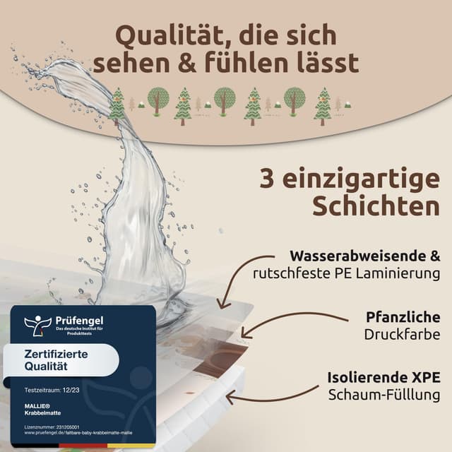 Detalle 2 de Mallie Spielmatte Baby faltbar 180x150 cm