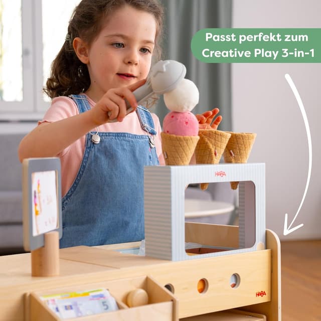 Detalle de Creative Play Eisdiele von HABA ab 3 Jahren