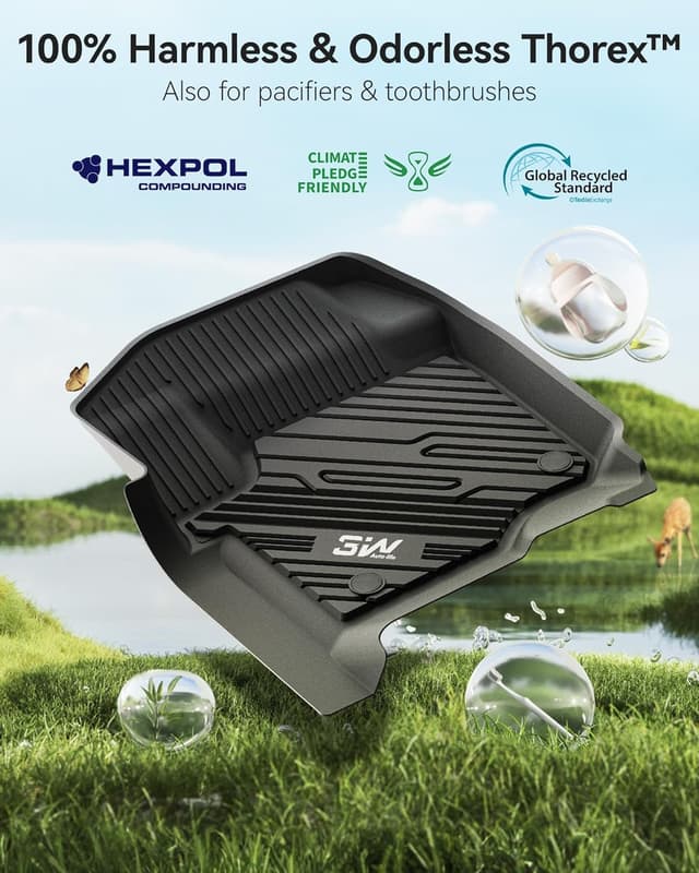 Thumbnail 5 de 3W Custom Fit Floor Mats for Ford F250 2017-2026