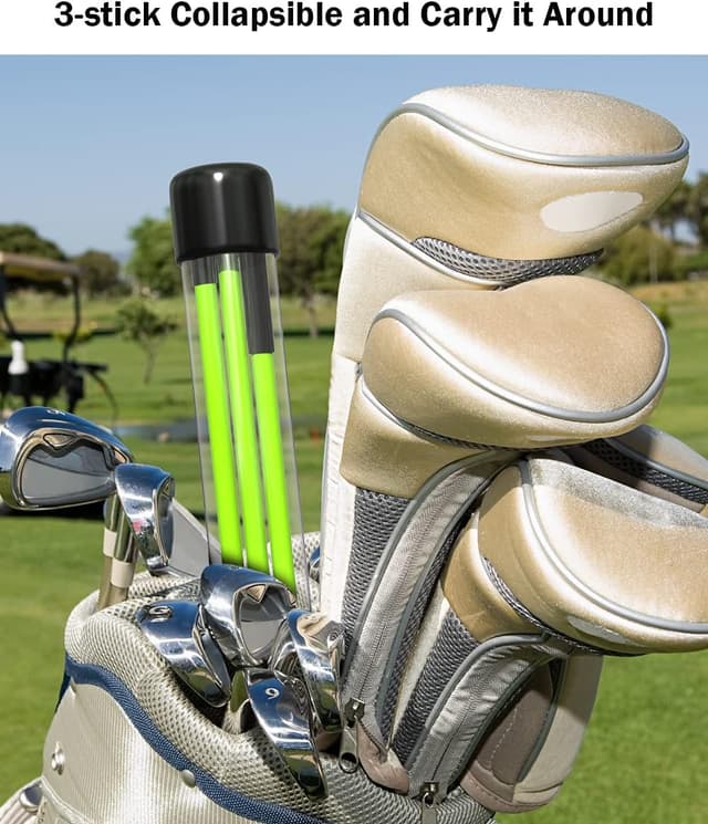 Thumbnail 6 de Rhino Valley Golf Alignment Sticks (Collapsible) – alignment and posture trainer with clear tube case