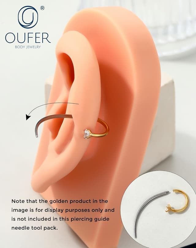 Thumbnail 3 de OUFER Ensemble Pinces Piercing Acier 16G 18G