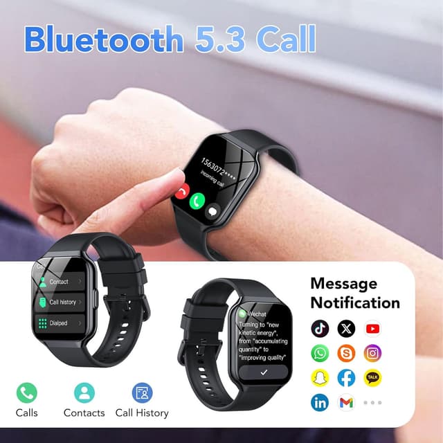 Thumbnail 2 de QCOQ Smart Watch 1.96" HD fitness tracker
