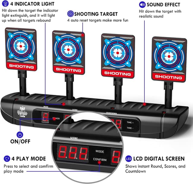 Detalle 2 de Lehoo Castle cible Nerf 4 cibles