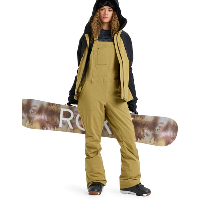 Detalle de Roxy Rideout: peto técnico de nieve para mujer con DryFlight 20K y WarmFlight X3