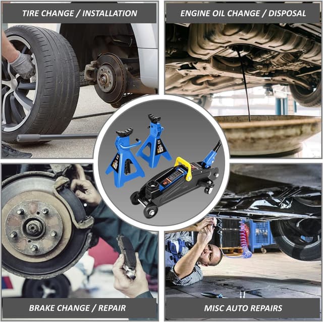 Detalle de DNA Motoring 2 Ton Jack and Stands Kit