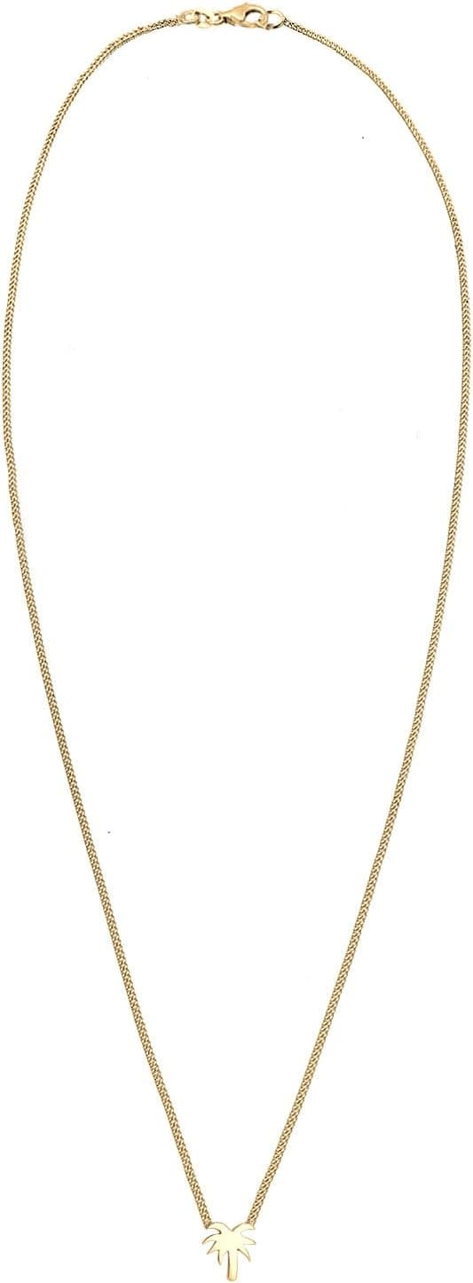 Detalle de Elli Damen-Kette Palme 925 Silber 45 cm